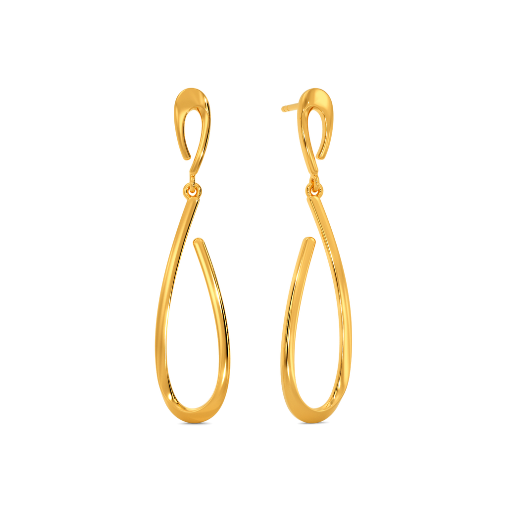 In a Beige Mood Gold Earrings