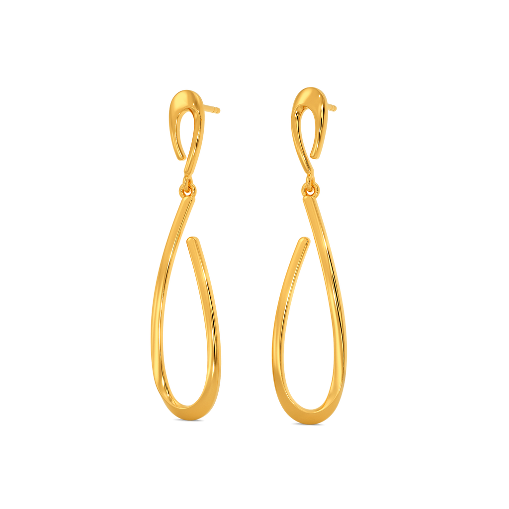 In a Beige Mood Gold Earrings