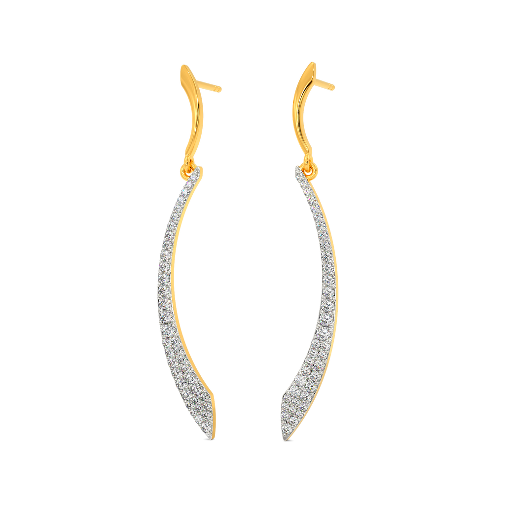 Tune in to Beige Diamond Earrings