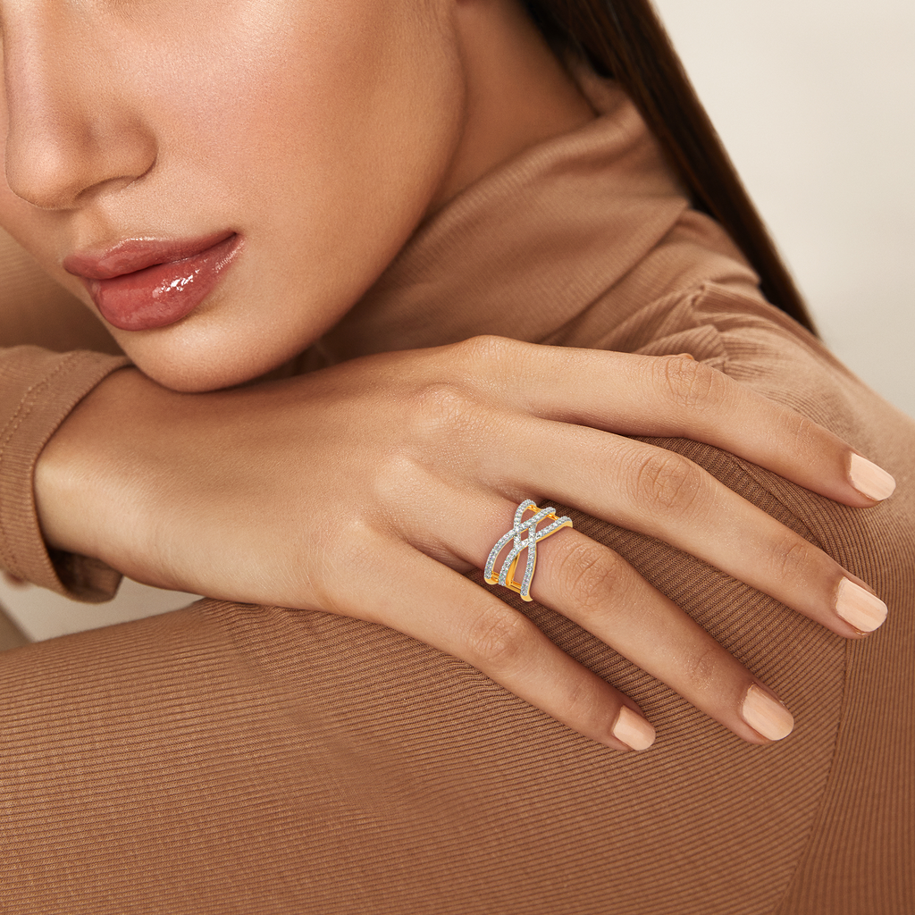 Shades of Beige Diamond Rings alternate view 1