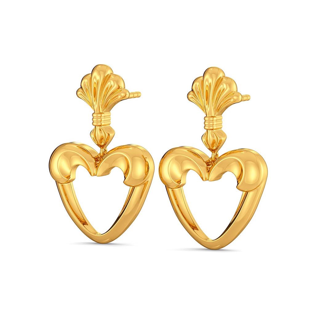 Love Palm Gold Earrings