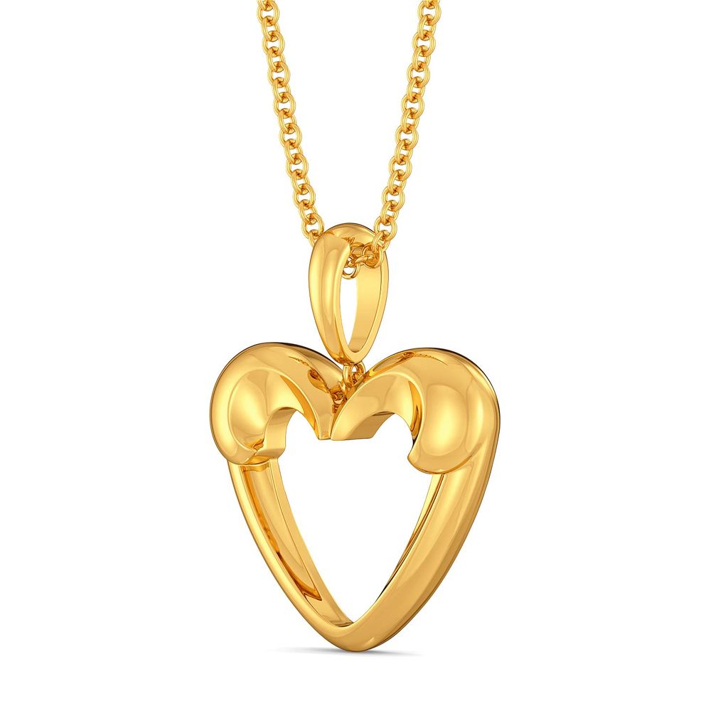 Love Palm Gold Pendants