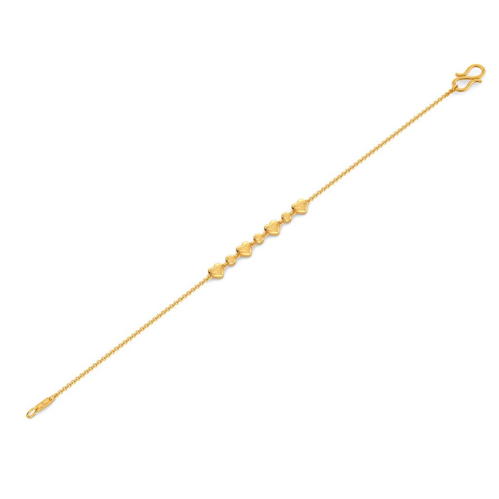 Disco Hearts Gold Bracelets