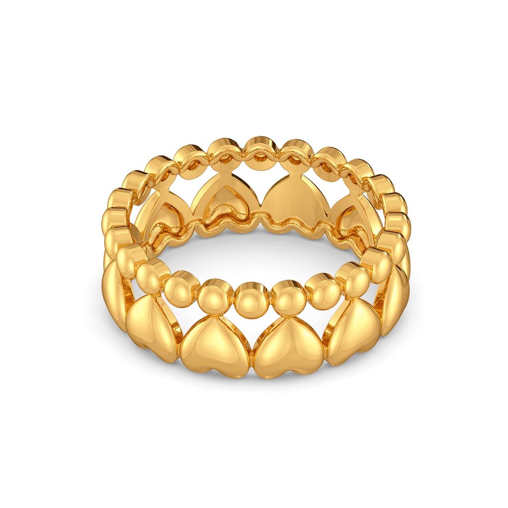 Disco Hearts Gold Rings alternate view 3