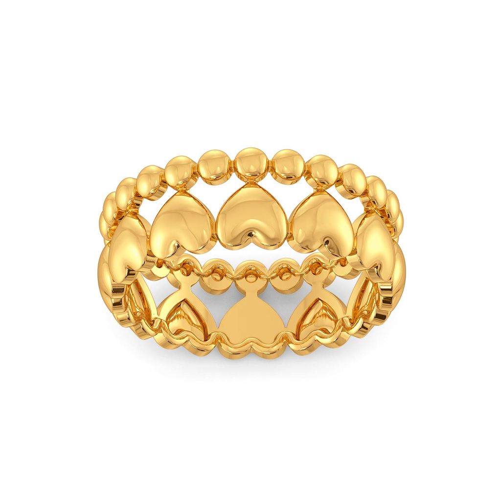 Disco Hearts Gold Rings alternate view 2