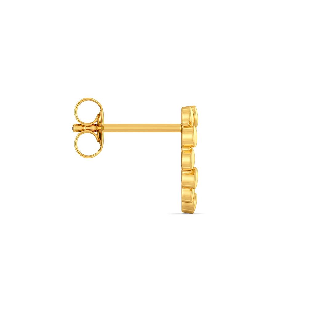 Dancing Hearts Gold Earrings