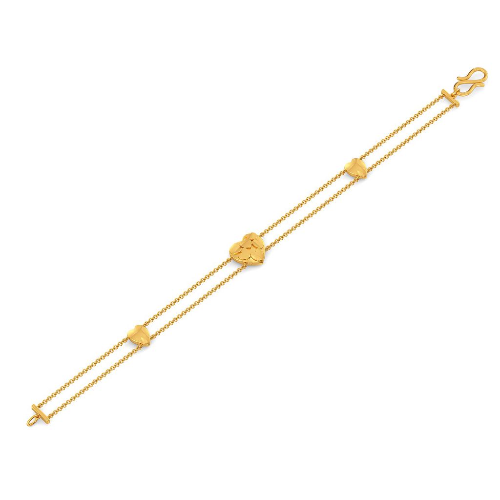 Club of Hearts Gold Bracelets