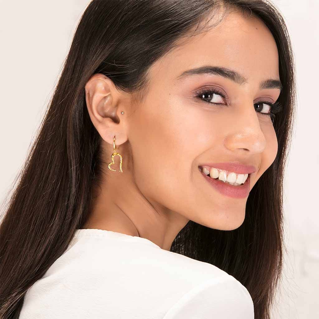 Love at First Sight Gold Earrings