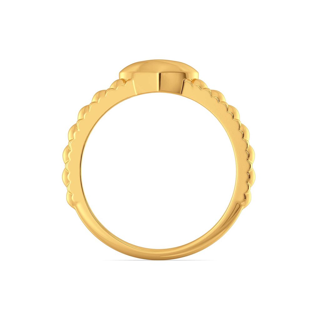 Heart Stripe Gold Rings image