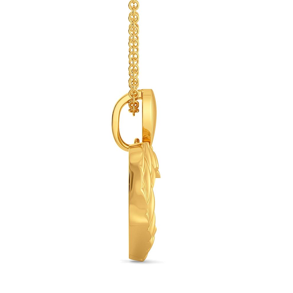 Heart Stripe Gold Pendants
