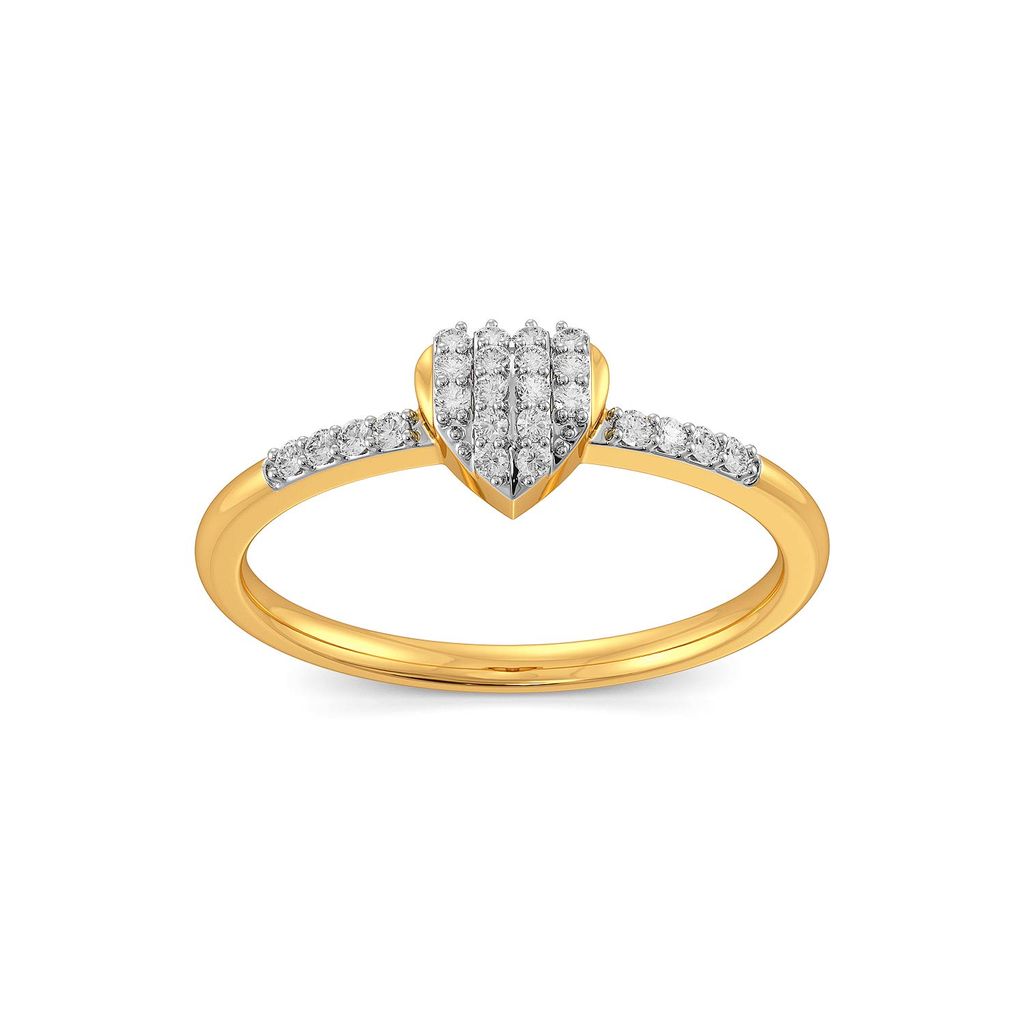 Pleats of Hearts Diamond Rings alternate view 3