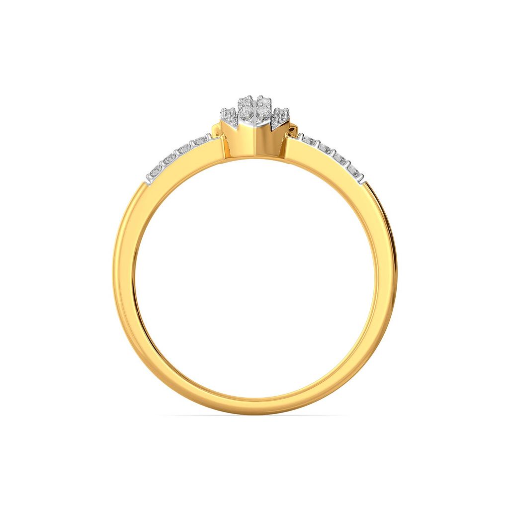 Pleats of Hearts Diamond Rings image