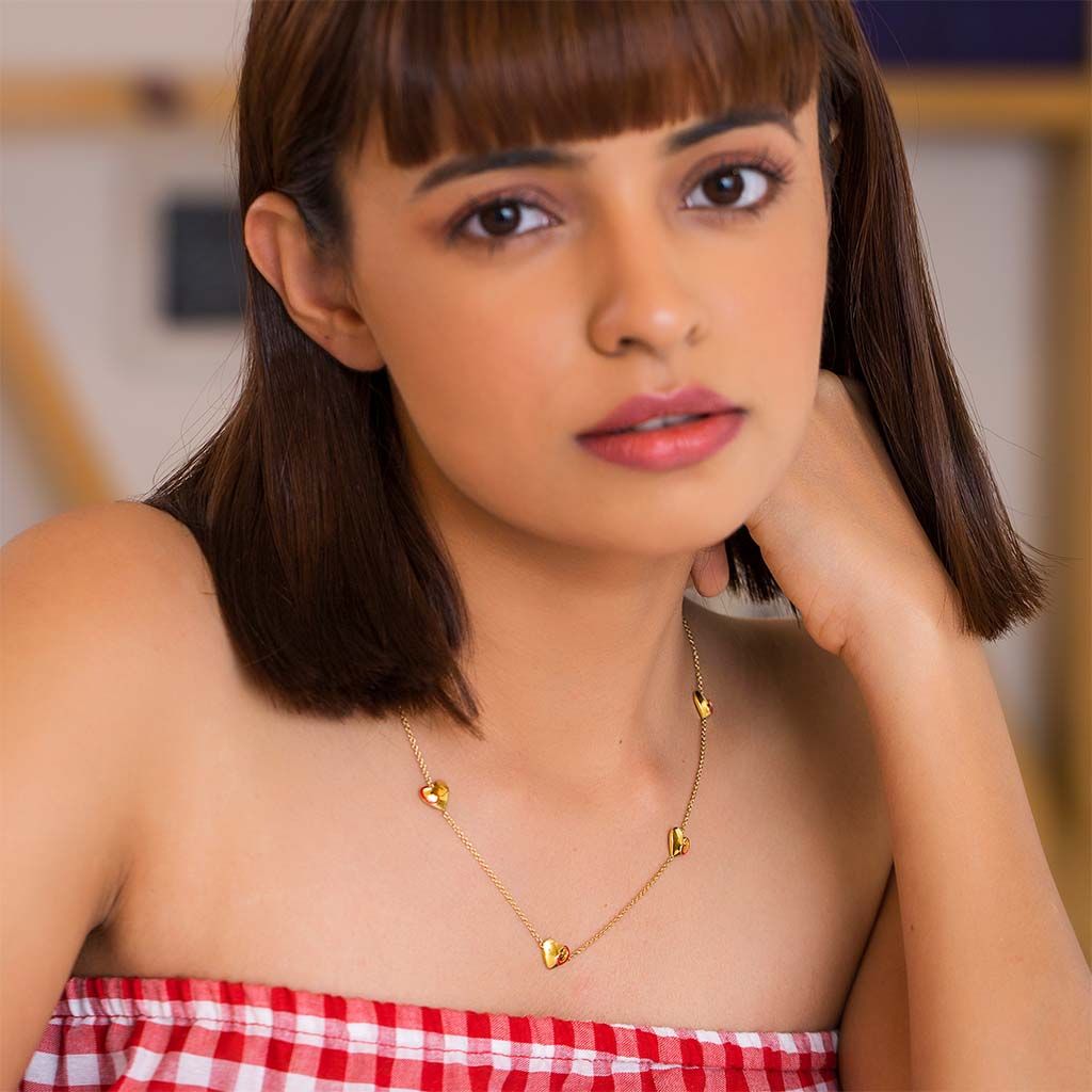 Heart Apart Gold Necklaces
