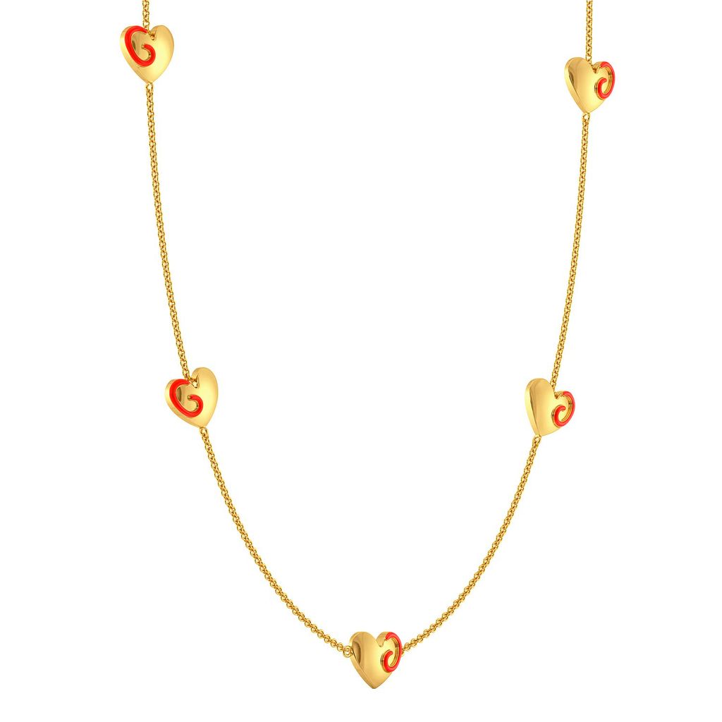 Heart Apart Gold Necklaces