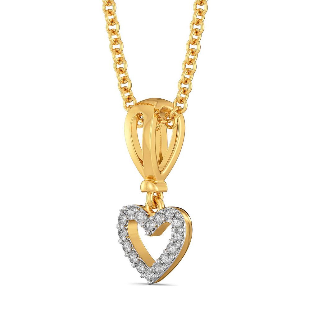 Knotty Hearts Diamond Pendants
