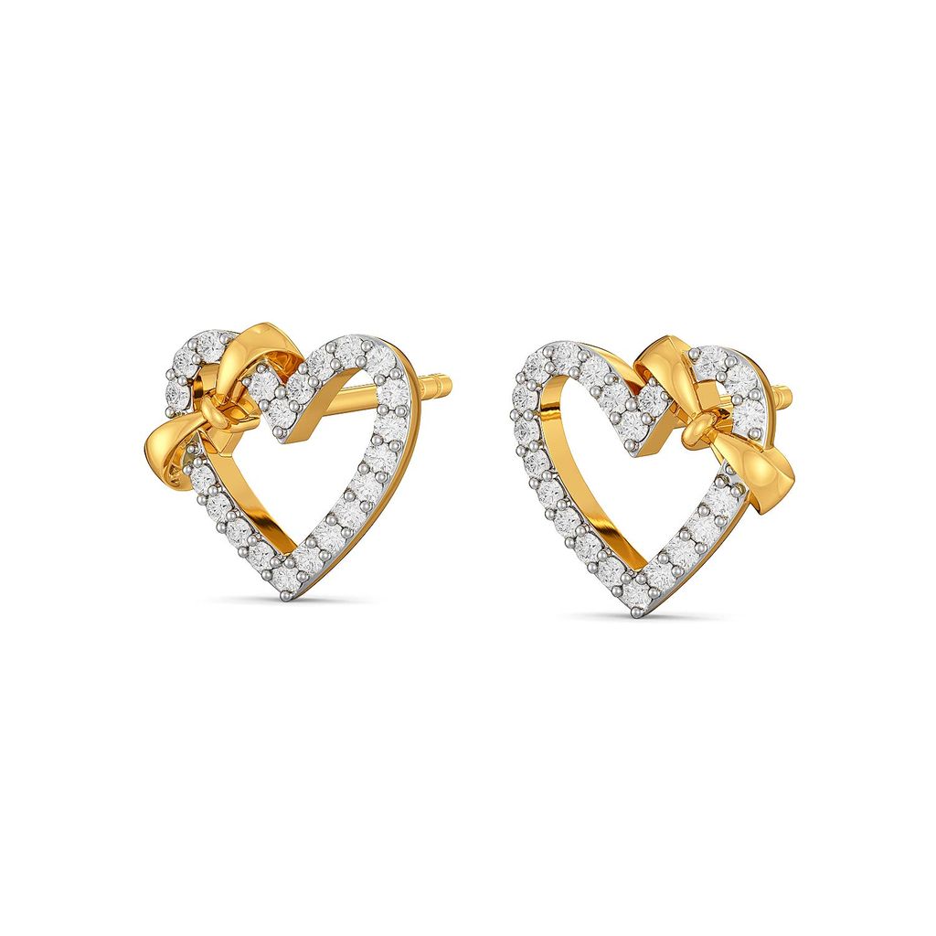 Doting Bows Diamond Earrings
