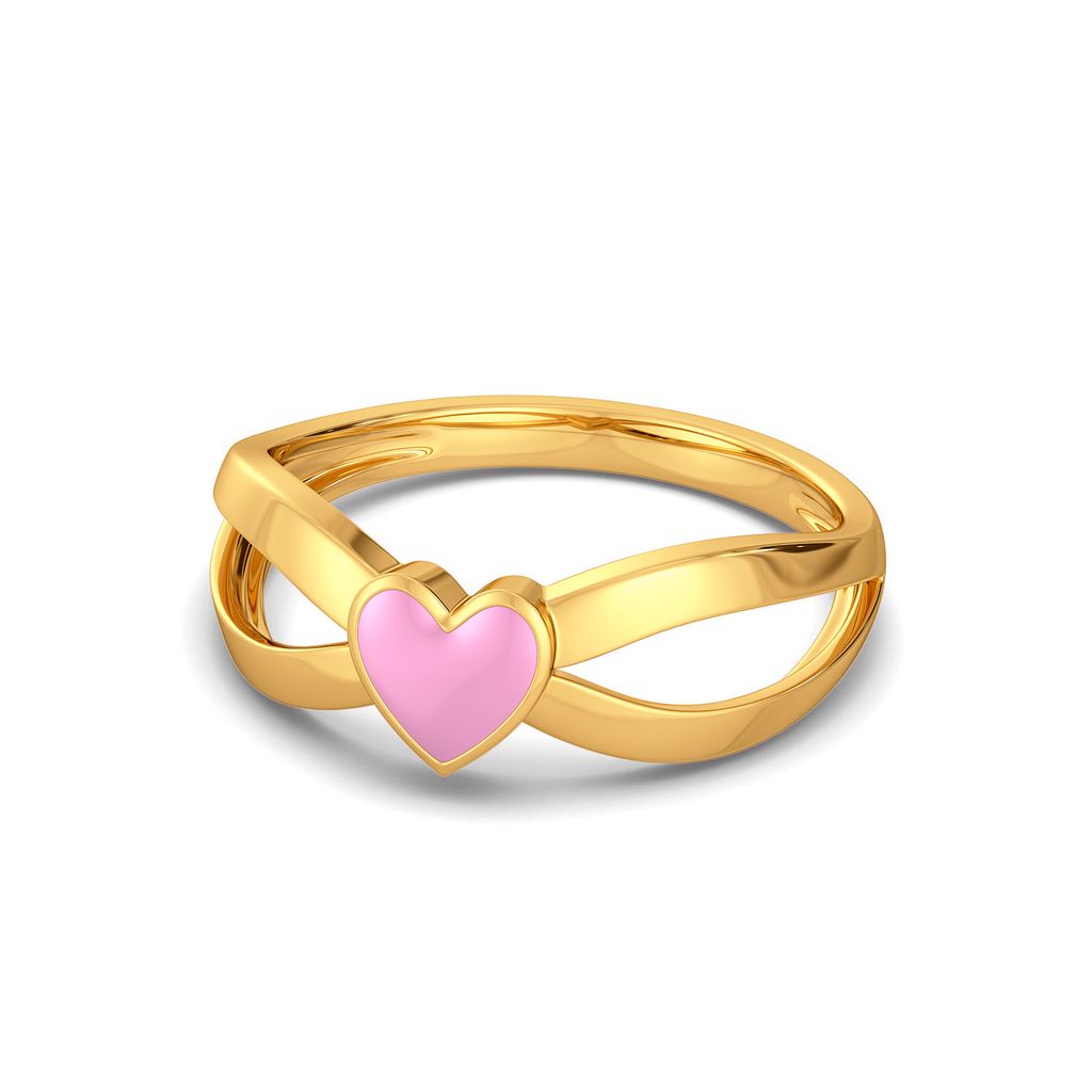 Blue Blush Gold Rings alternate view 3
