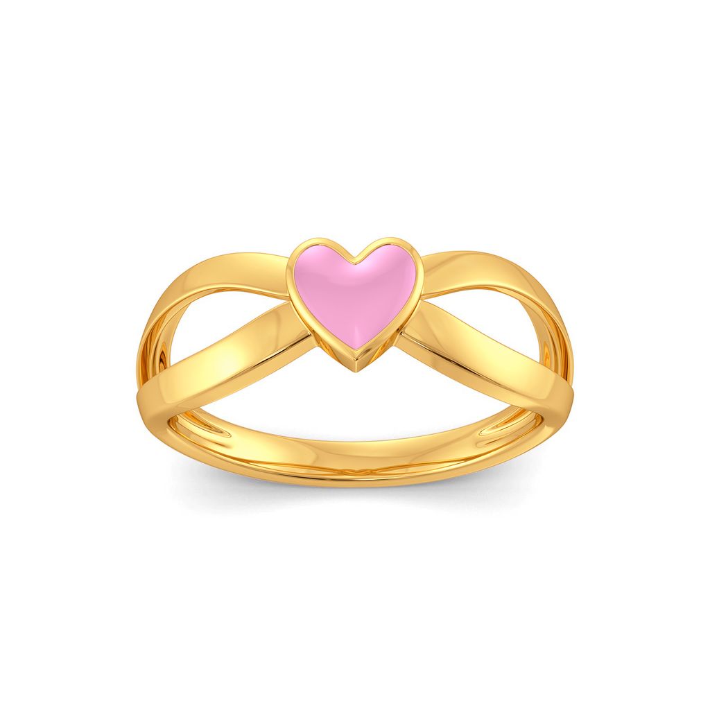 Blue Blush Gold Rings alternate view 2