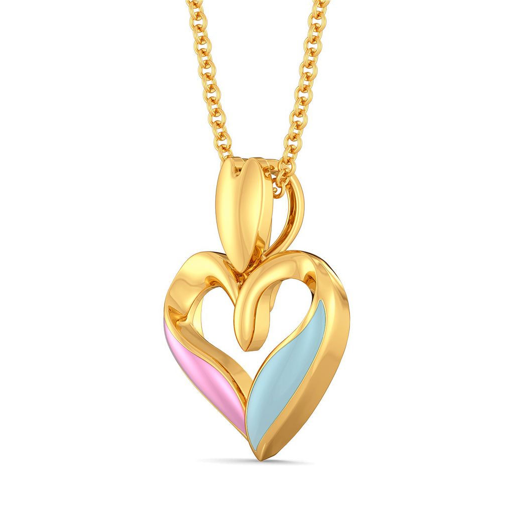 Blue Blush Gold Pendants