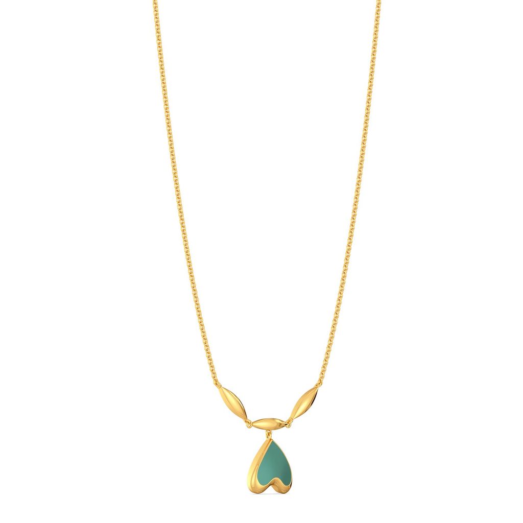Seal the Teal Gold Necklaces