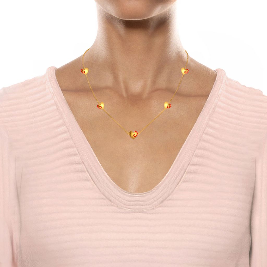 Heart Apart Gold Necklaces