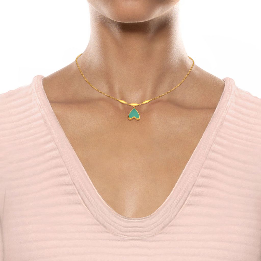 Seal the Teal Gold Necklaces