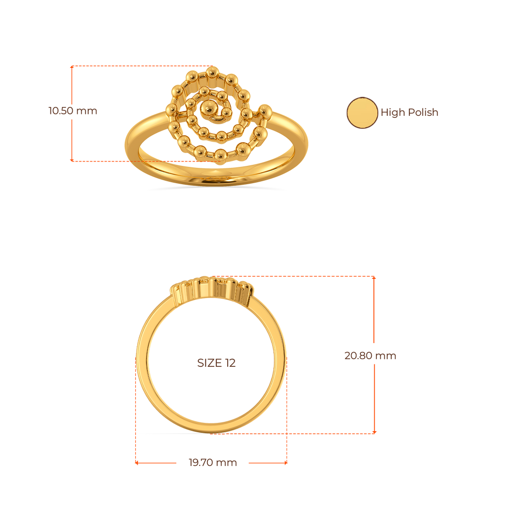 Leaned into Warmth Gold Rings image