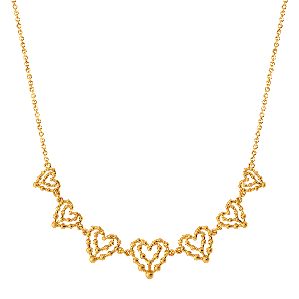 Sunlit Aura Gold Necklaces