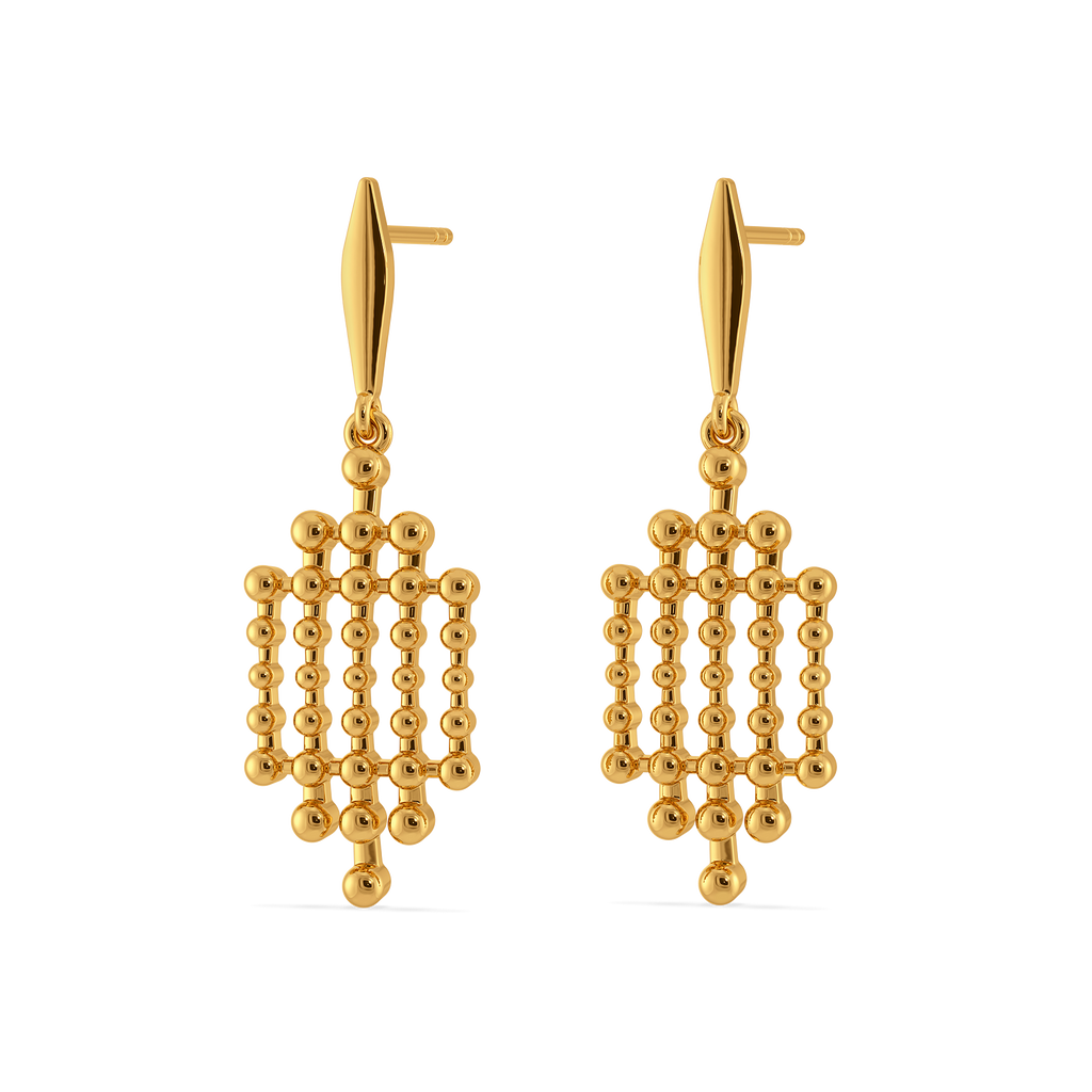 Sunbeam Charm Gold Earrings