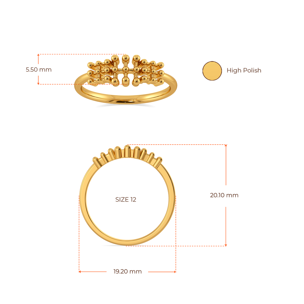 Warmth of Golden Hour Gold Rings image