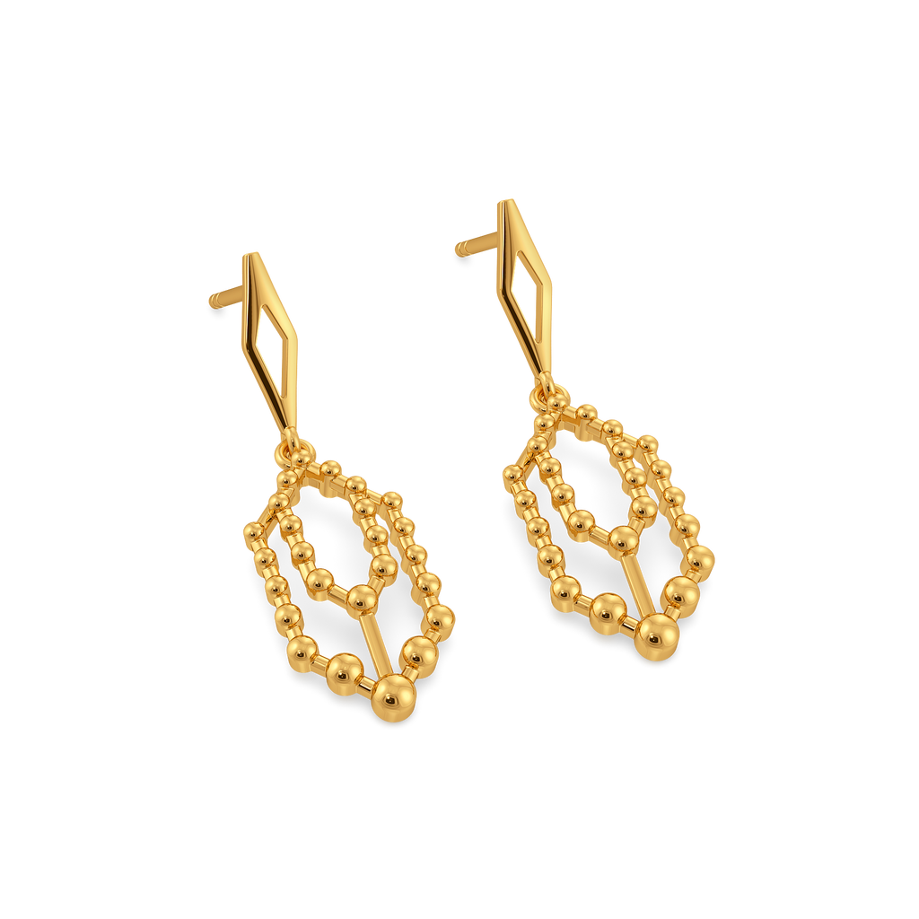 Golden Hour Magic Gold Earrings