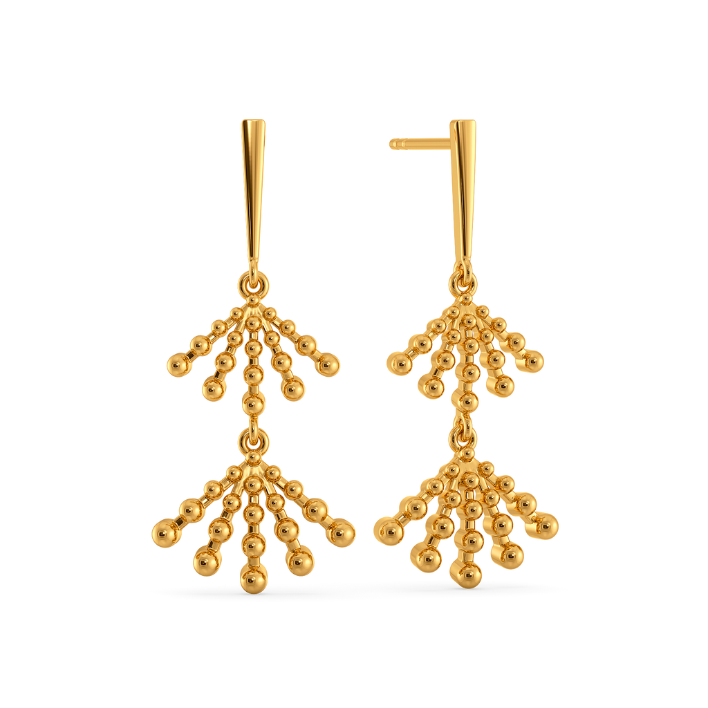 Soft Sunset Glow Gold Earrings