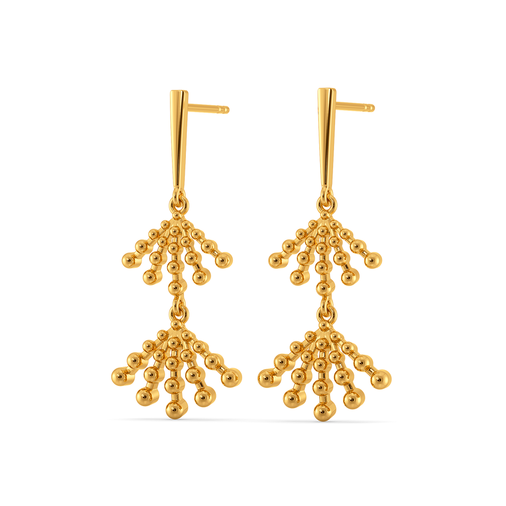 Soft Sunset Glow Gold Earrings