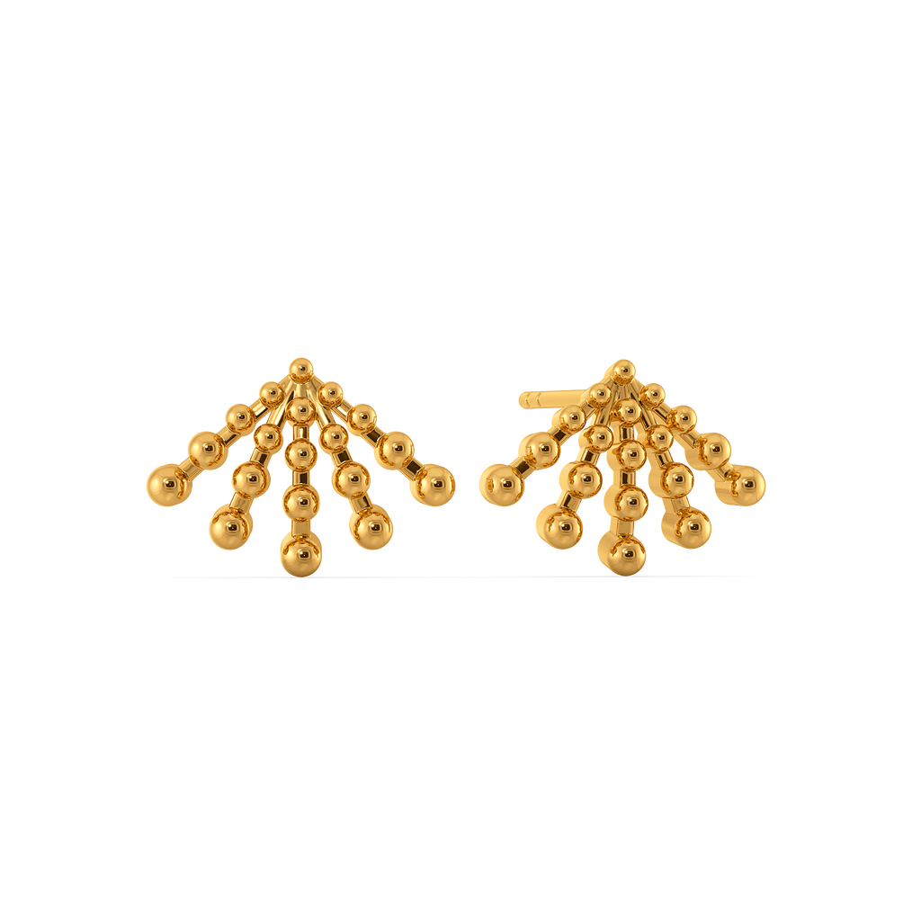 Soft Sunset Glow Gold Earrings