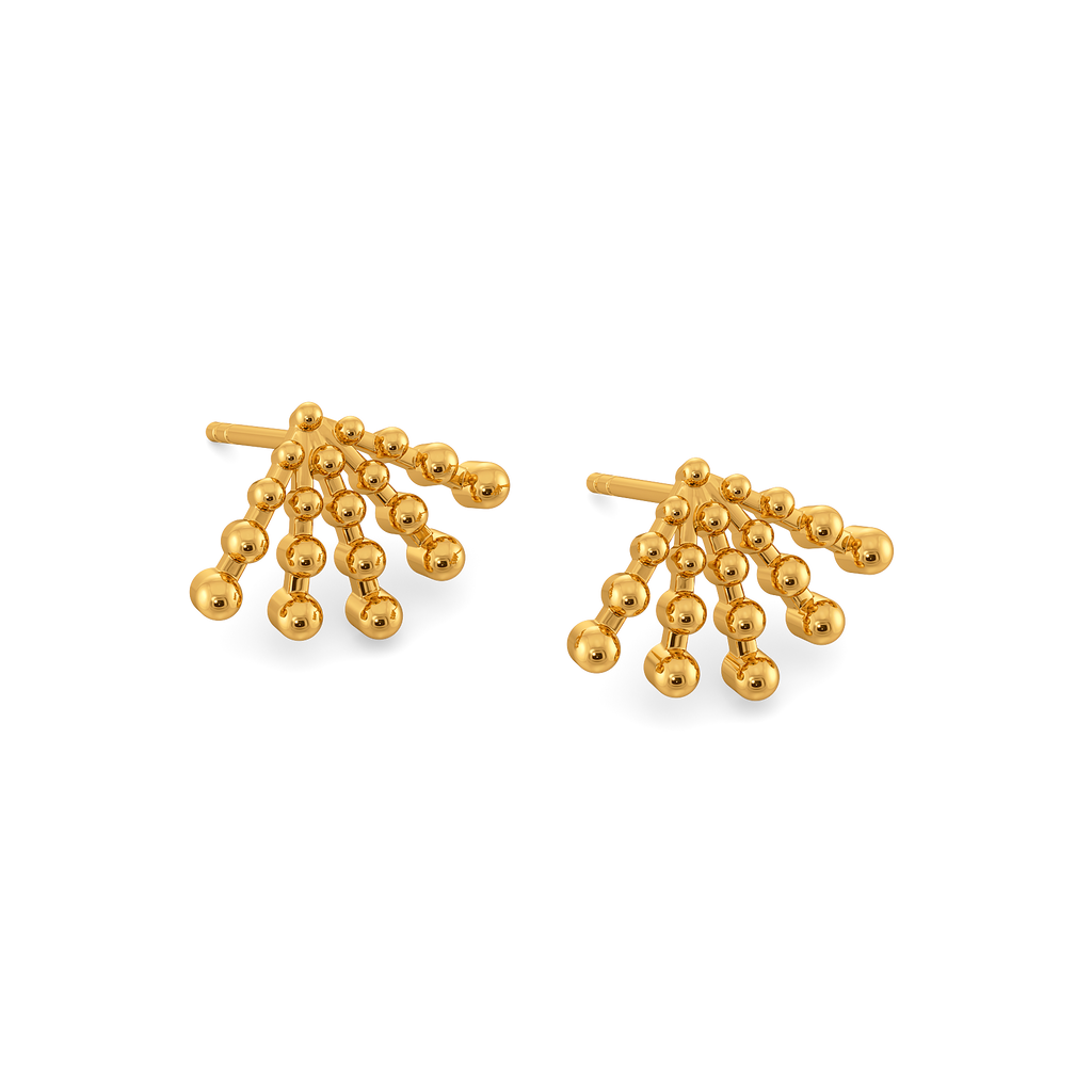Soft Sunset Glow Gold Earrings
