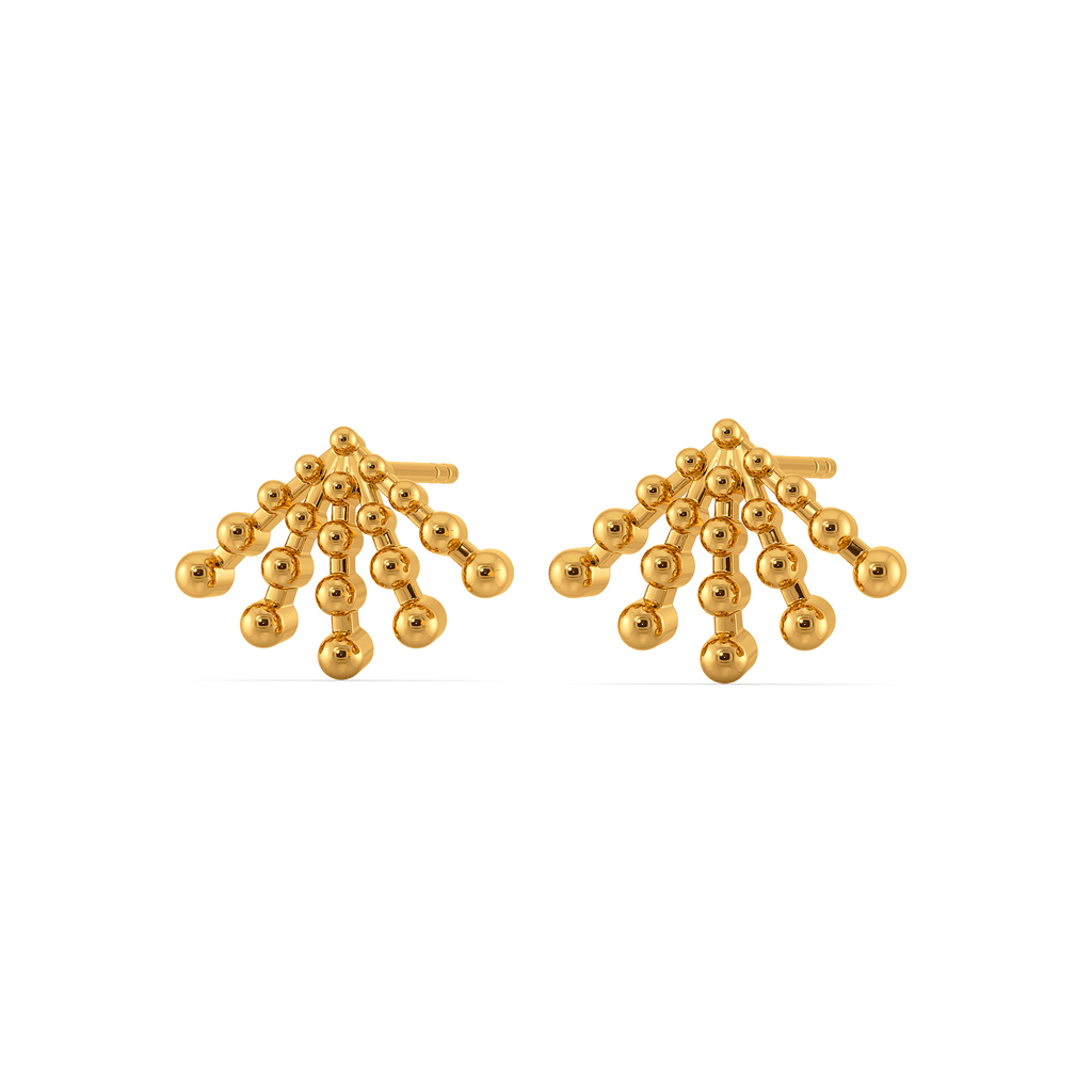 Soft Sunset Glow Gold Earrings