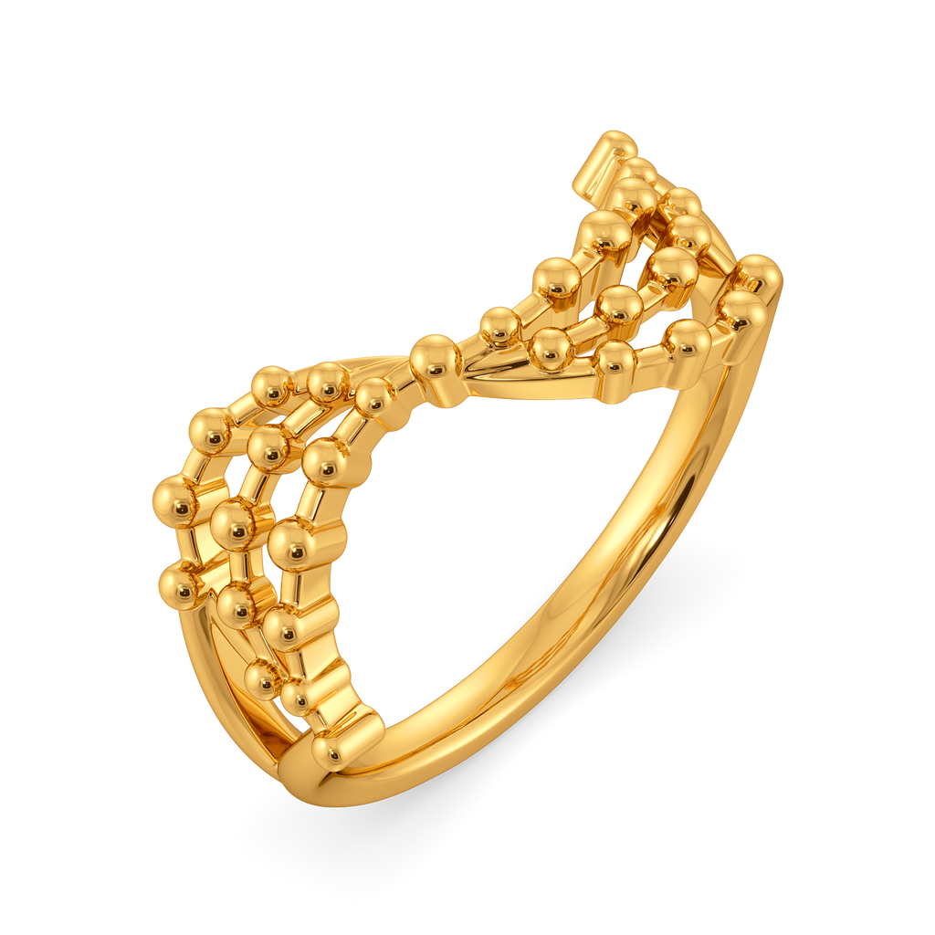 Golden Haze Gold Rings