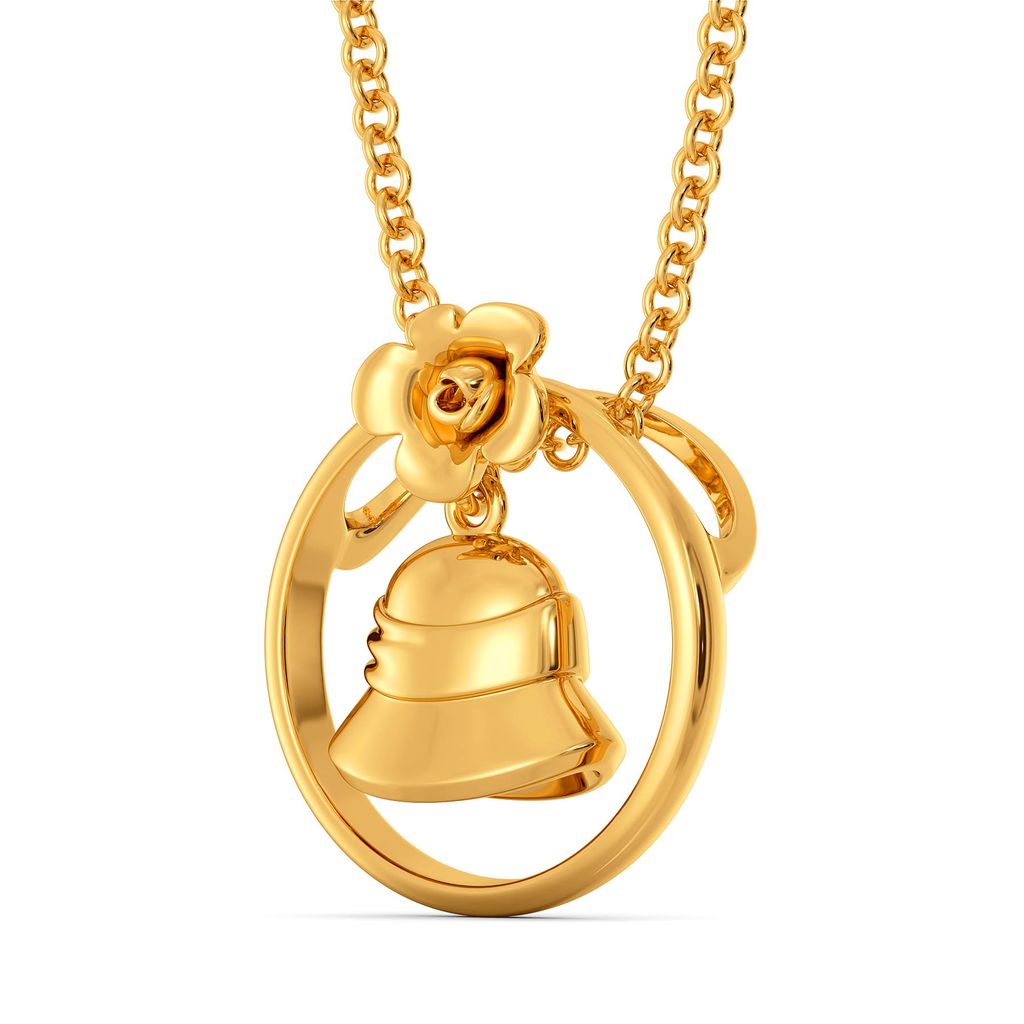 Floret Bucket Gold Pendants