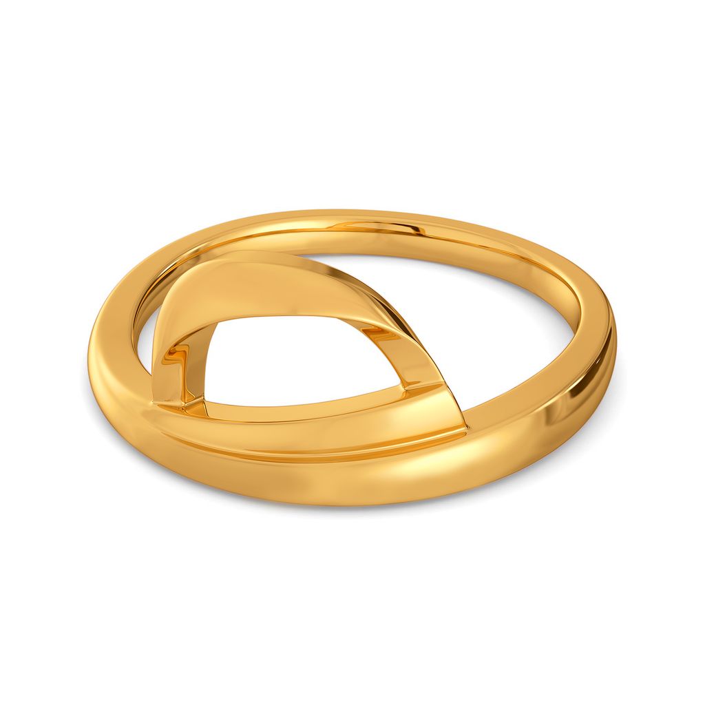 Hint of a Hat Gold Rings alternate view 3