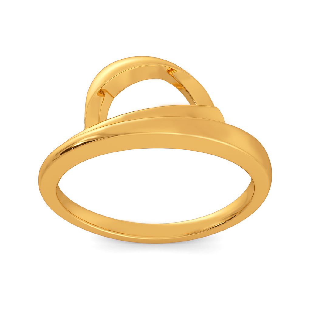 Hint of a Hat Gold Rings alternate view 2
