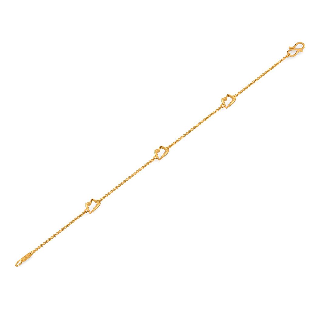 Fedora Finesse Gold Bracelets