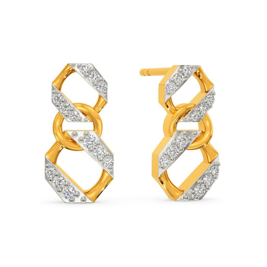 Rhomsy Chainsy Diamond Earrings