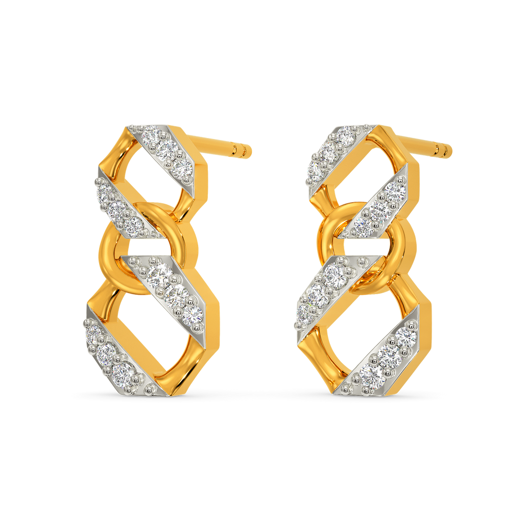 Rhomsy Chainsy Diamond Earrings