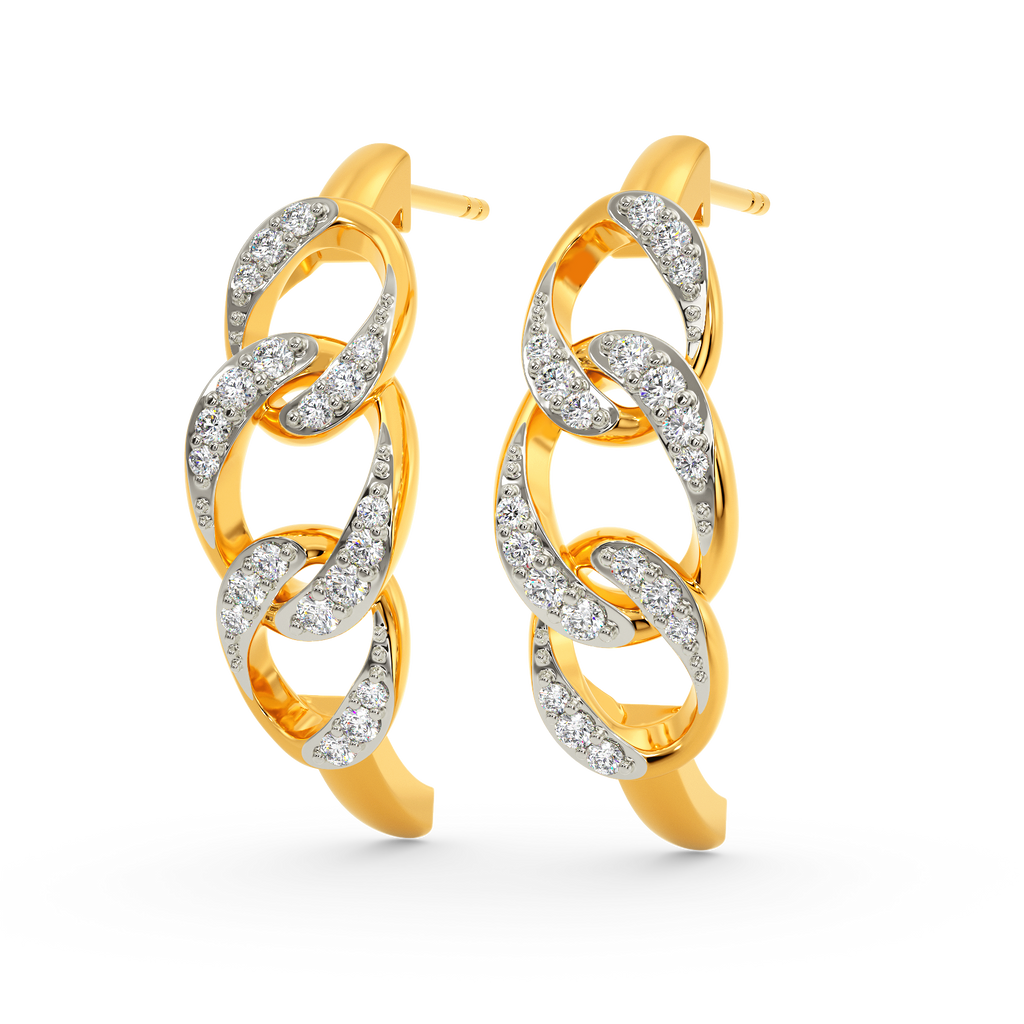 Chain Craze Diamond Earrings