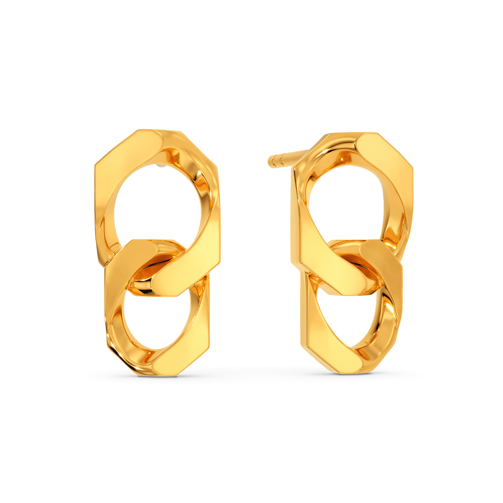 Vaibs Gold Earrings