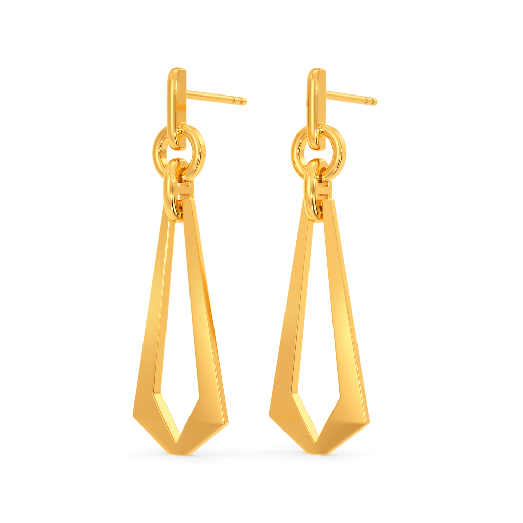 Wrapped In Chains Gold Earrings
