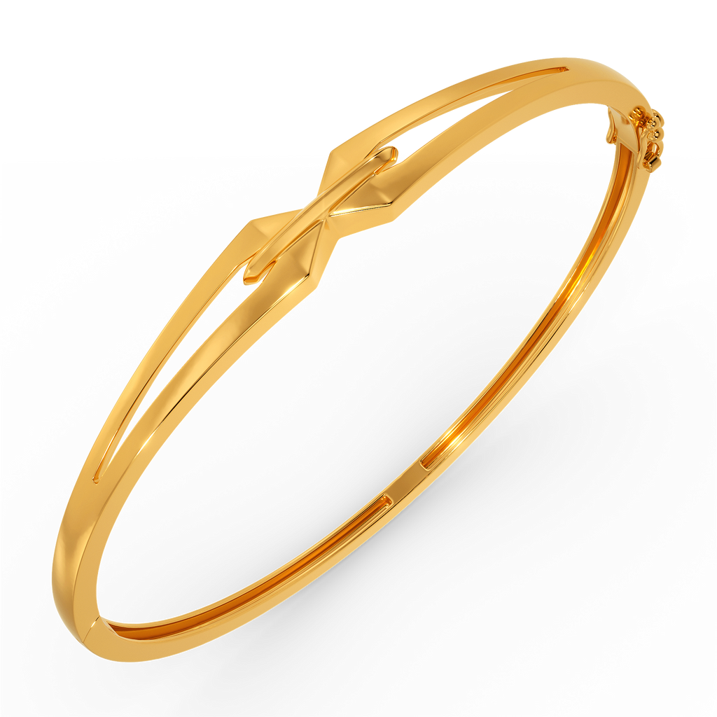 Wrapped In Chains Gold Bangles