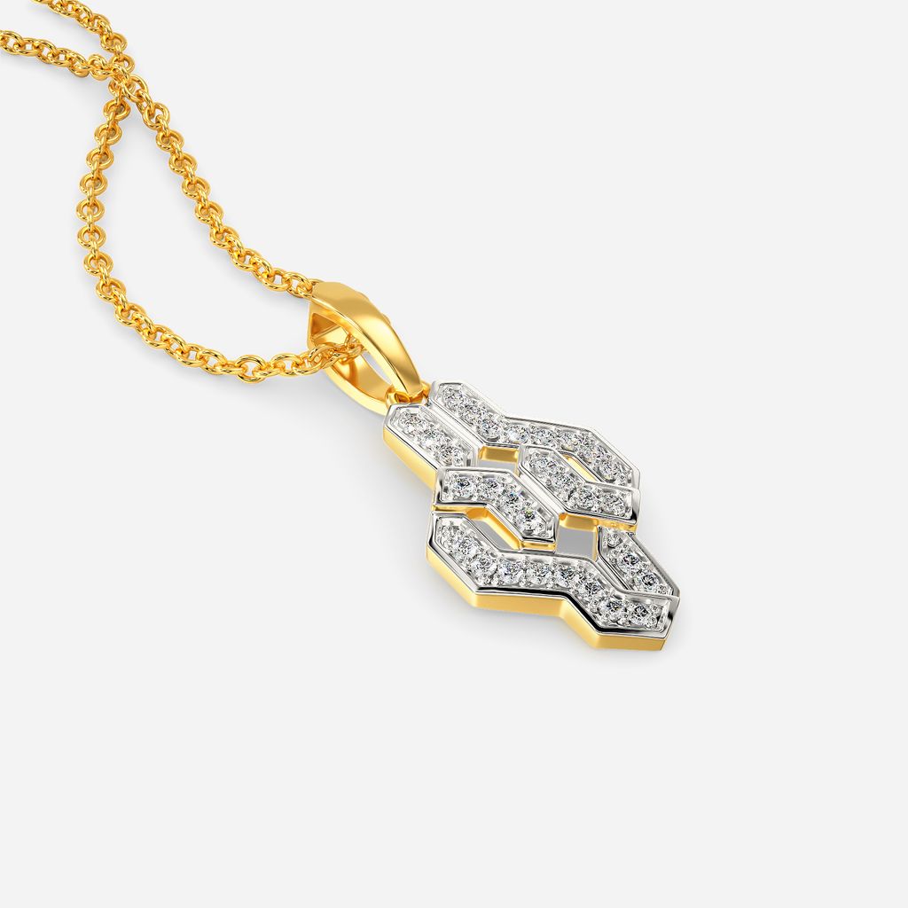 Curl with Purl Diamond Pendants