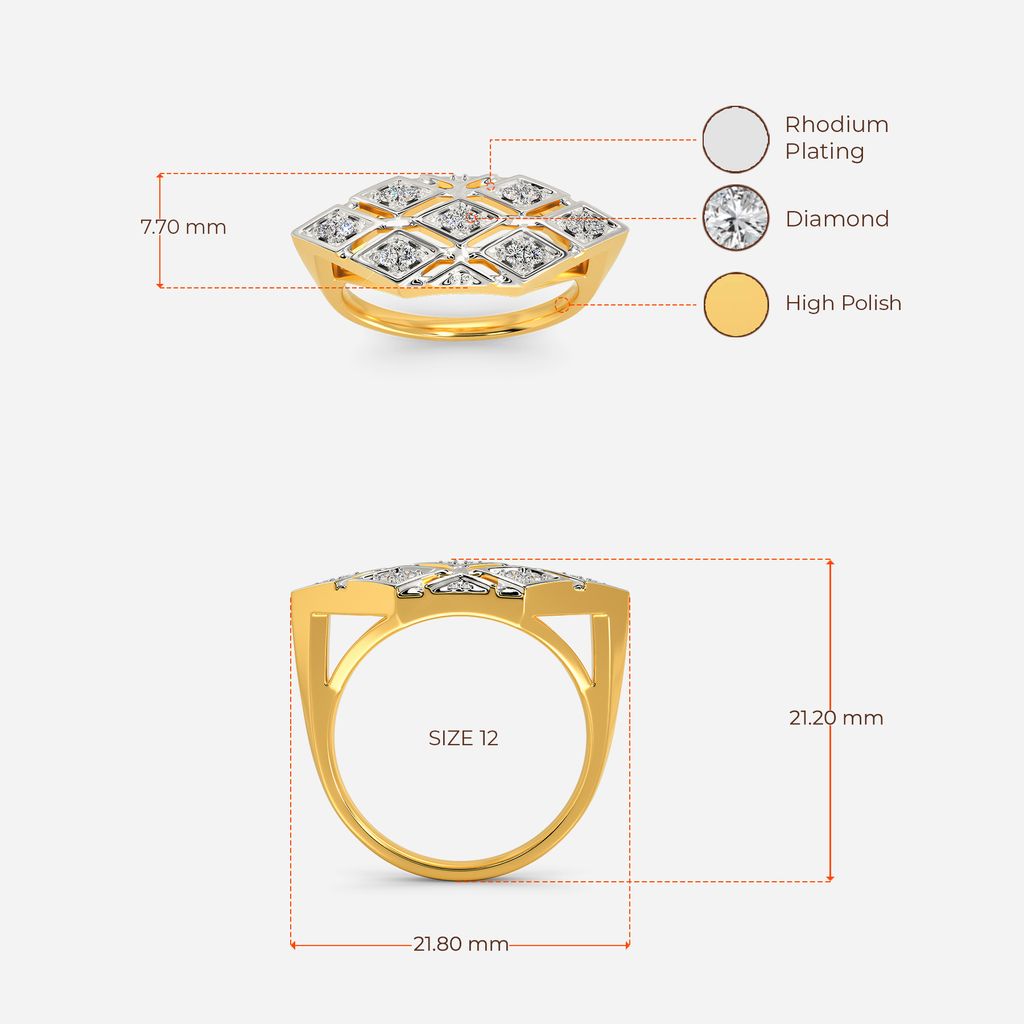 Cozy Pattern Diamond Rings image