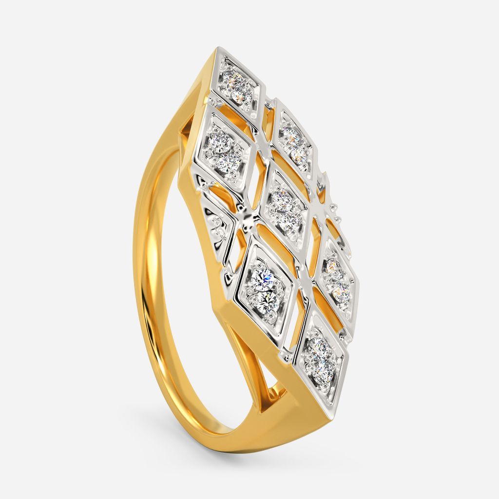 Cozy Pattern Diamond Rings image